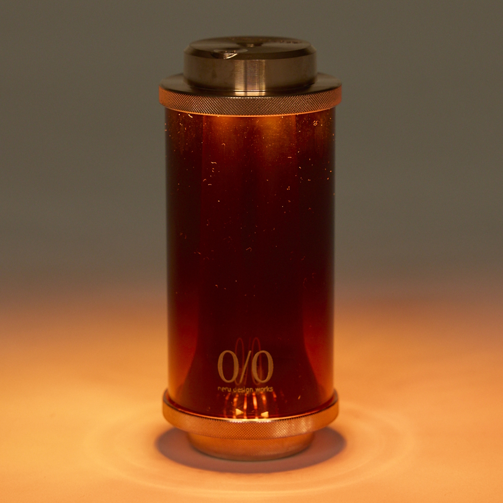 [38エクスプローラー×ランプップ×ネルデザインワークス]MIYABI RICH Copper amber glass