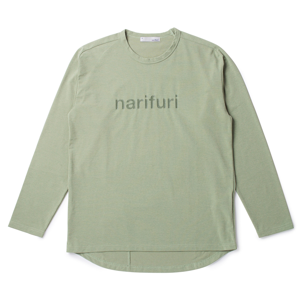[ナリフリ]アクティブメッシュバックポケットLS Tシャツ