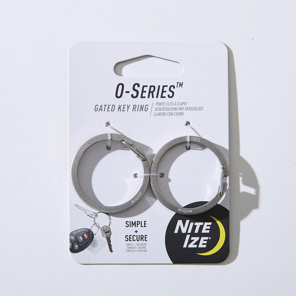 [ナイトアイズ]NI O(オー)キーリング 2個入 ステンレスシルバー