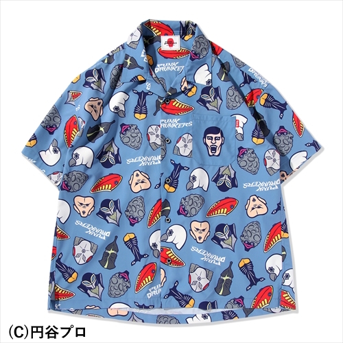 パンクドランカーズ | ［PDSx円谷プロ］星人顔面総柄アロハ