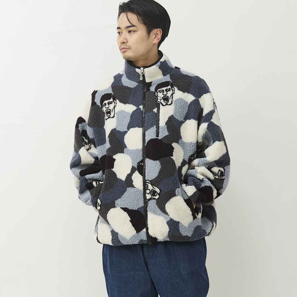 [パンクドランカーズ]あいつ迷彩ボアフリースJKT