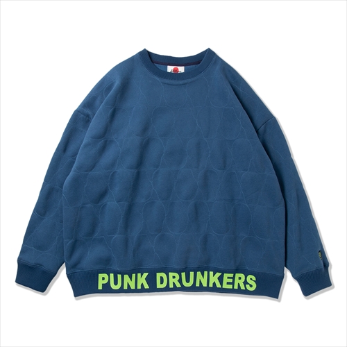 032131● PUNK DRUNKERS キルト＆ボアクルーネックプルオーバー PUNK DRUNKERS 032131○ キルト＆ボアクルーネックプルオーバー 公式