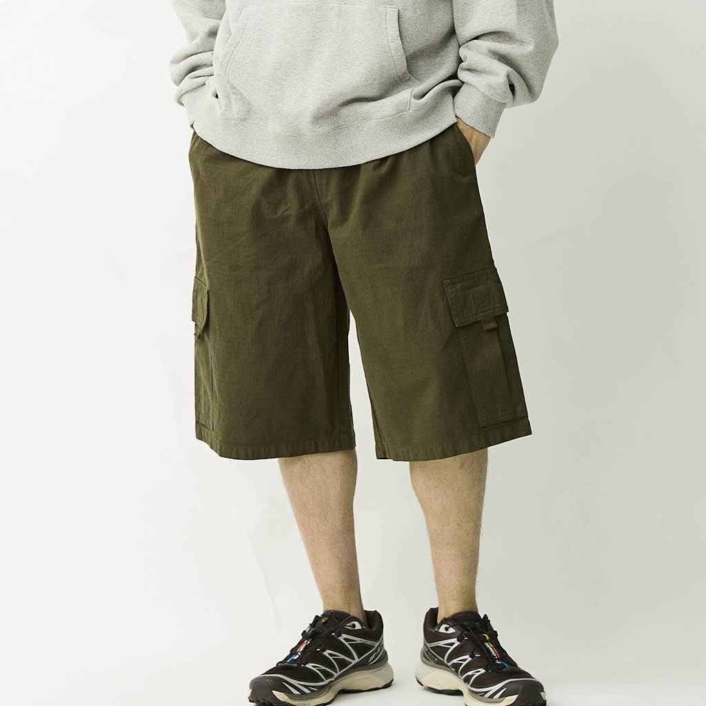 [ファッティー]HEMP RIP STOP CARGO SHORTS