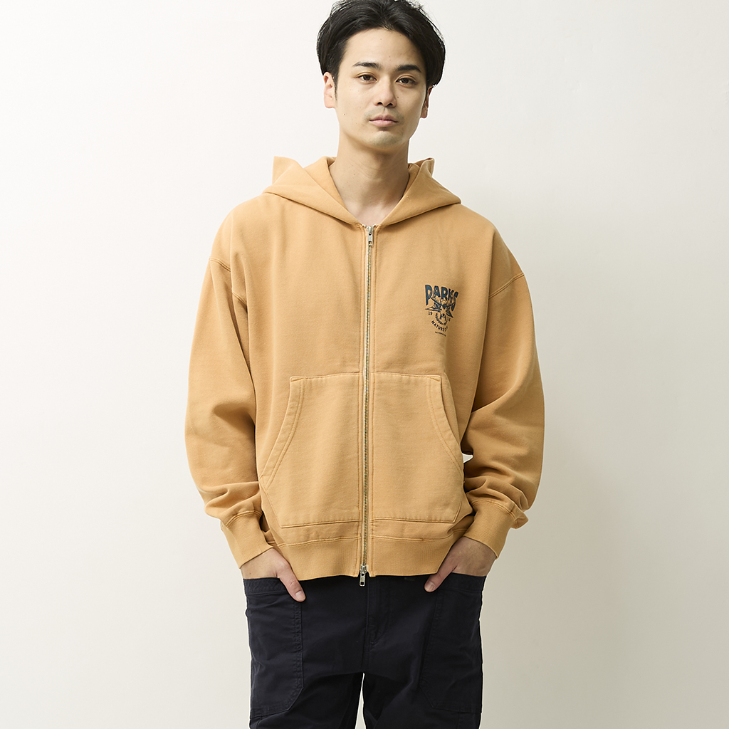 [パークスプロジェクト]DEER ZIP UP HOODIE T/C SWEAT