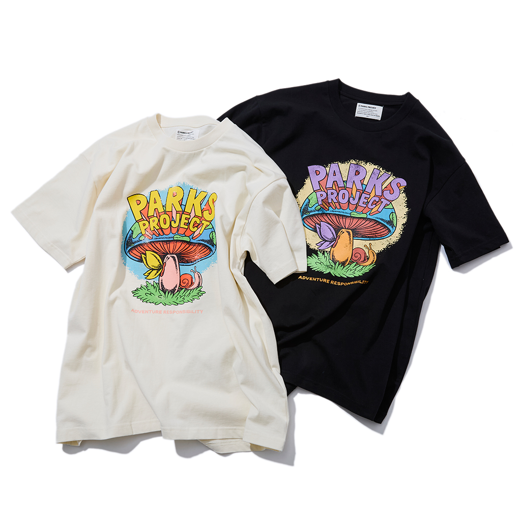 [パークスプロジェクト]Organic Cotton“Mushroom”S/S Tee by DLOP