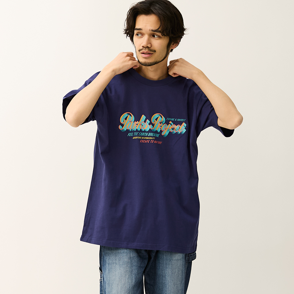 [パークスプロジェクト]Organic Cotton“Metallic Logo”S/S Tee by DLOP