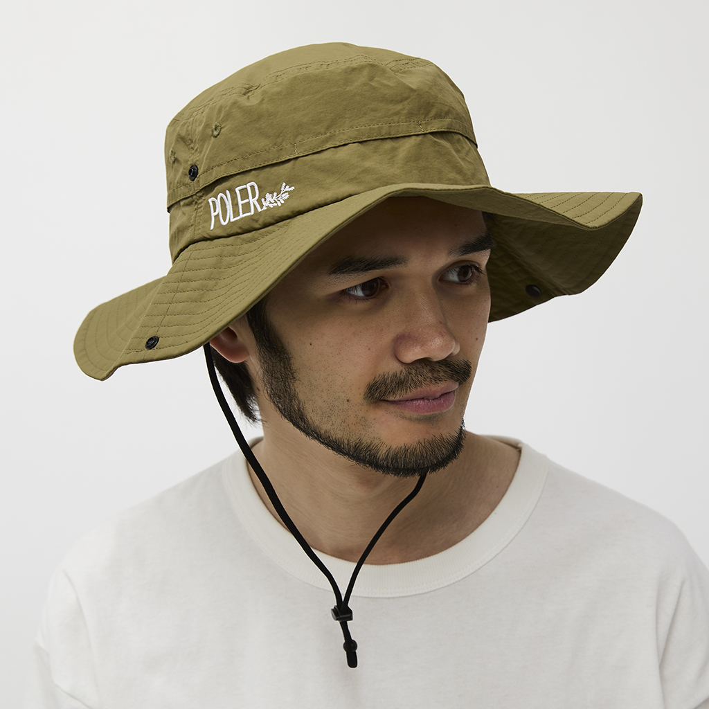 [ポーラ]WIDE BRIM DRAW CORD SAFARI HAT