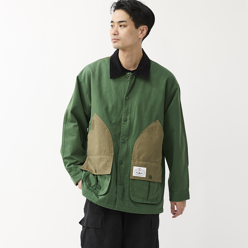 [ポーラ]OUTPOST HUNTING JACKET-BACK SATIN