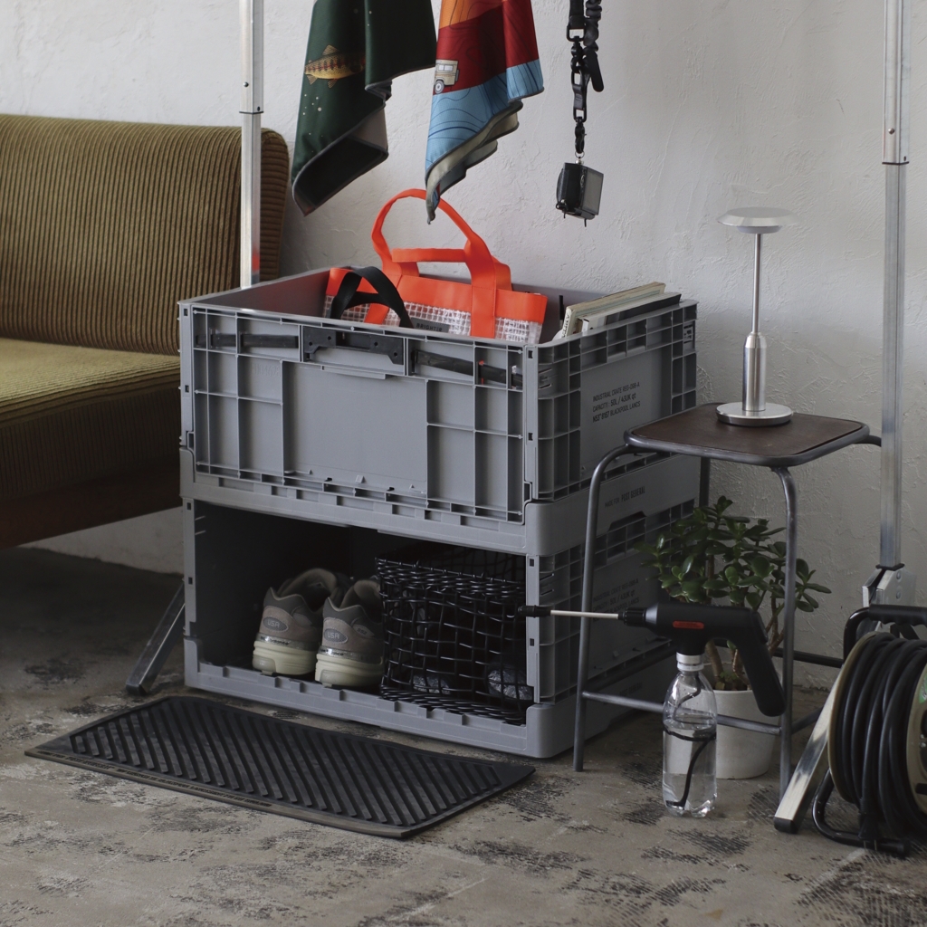 [ポストジェネラル]INDUSTRIAL FOLDABLE CRATE