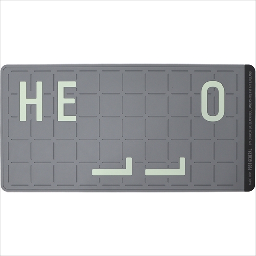 ポストジェネラル | RUBBER LUMINOUS DOOR MAT HELLO | クッション