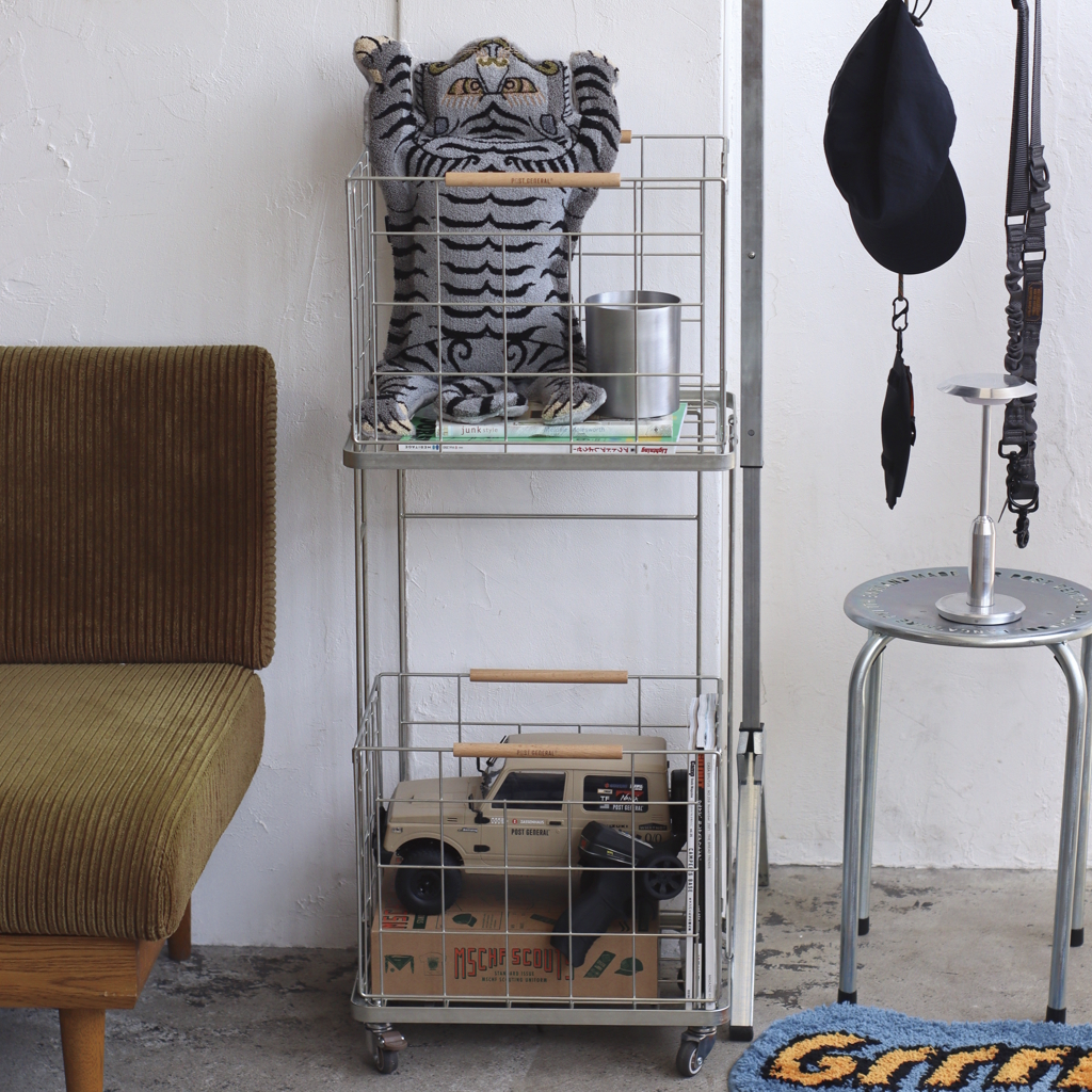 [ポストジェネラル]INDUSTRIAL LAUNDRY WAGON ZINC