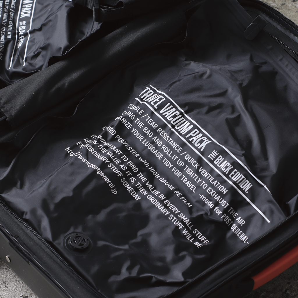 [ポストジェネラル]TRAVEL VACUUM PACK BLACK Edition-PACK2-（LL）