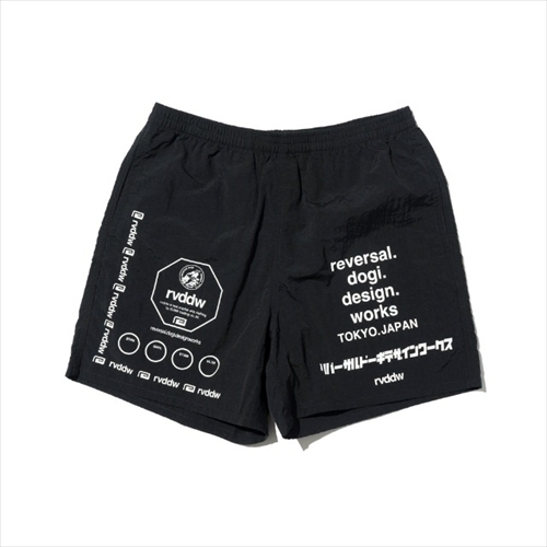 リバーサル・ドーギ・デザイン・ワークス | MULTI LOGO NYLON SHORTS