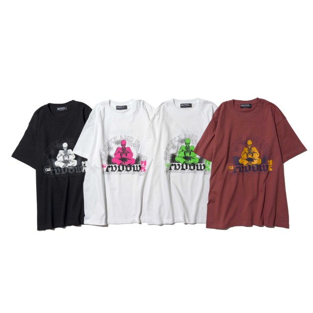 [リバーサル・ドーギ・デザイン・ワークス]CROSS LEGGED SKULL COTTON TEE