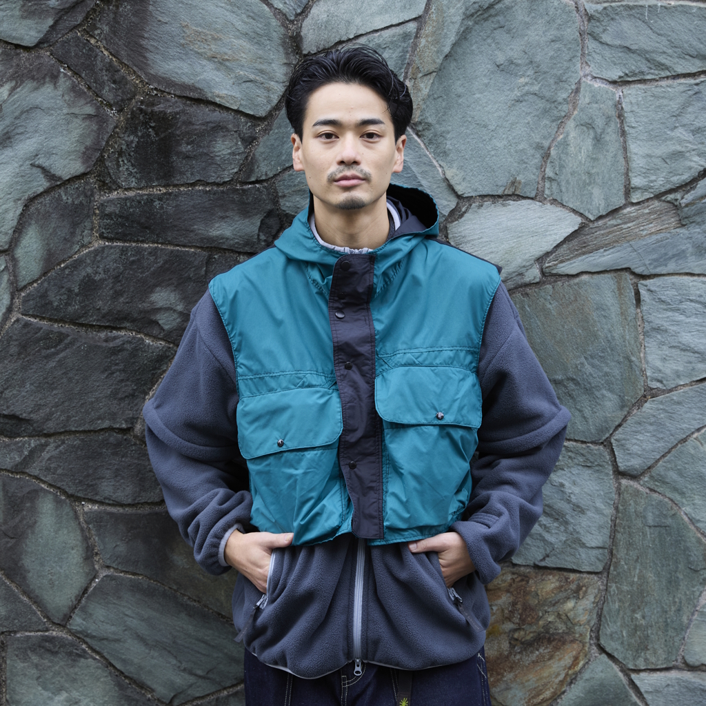 [レダッド×ゴーアウト]REMAKEN 3WAY FLEECE JACKET（Mサイズ）