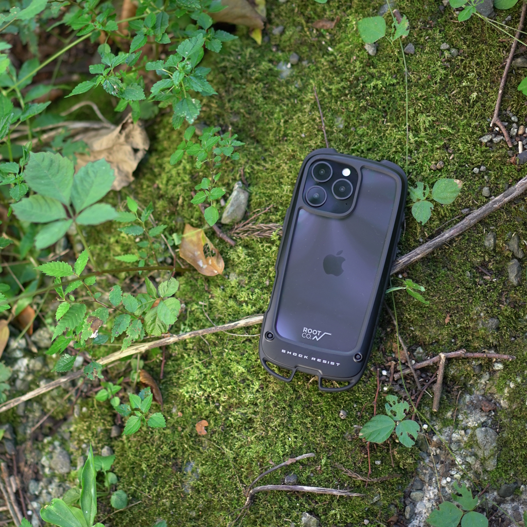 [ルート][iPhone16ProMax専用]GRAVITY Shock Resist Case +Hold.