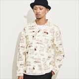 [ローター]Bonvoyage Ro Open Collar Shirt