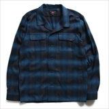[ローター]Ombre Check Open Coller Shirt
