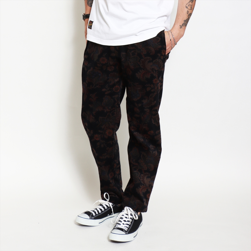 [ローター]Corduroy Floral Easy pants