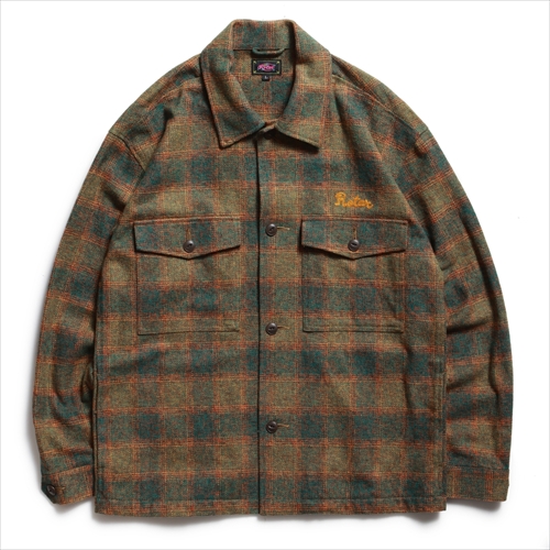 ローター | Ombre Check Shirt Jacket | アウター | GO OUT Online