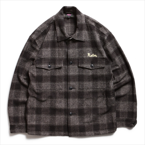 SARTO OMBRE CHECK SHIRT JACKET サイズM ローター | Ombre Check Shirt Jacket | アウター | GO OUT Online