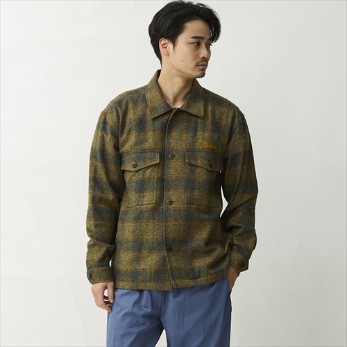ローター | Ombre Check Shirt Jacket | アウター | GO OUT Online