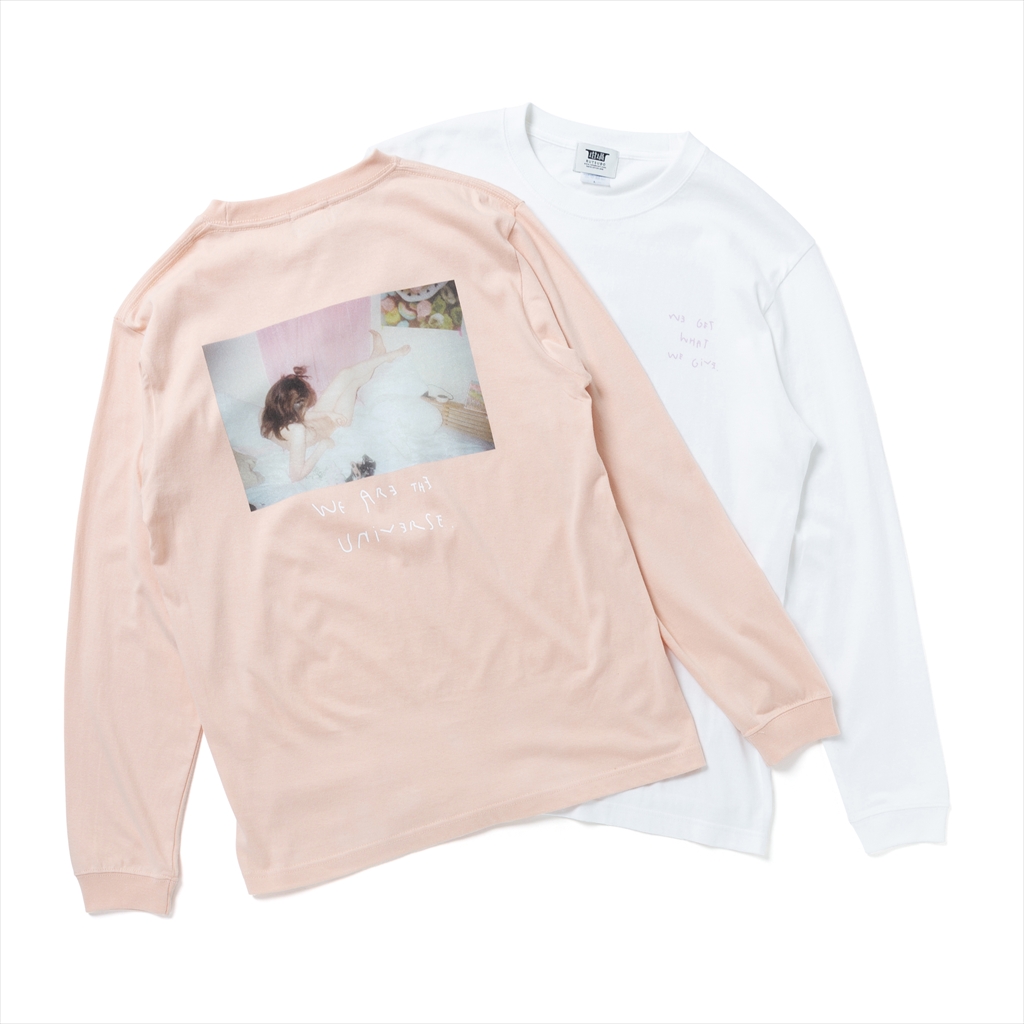 [ルツボ]We are the universe Ls t-shirts (RUTSUBO×Yuri Hanamori × MOMO )
