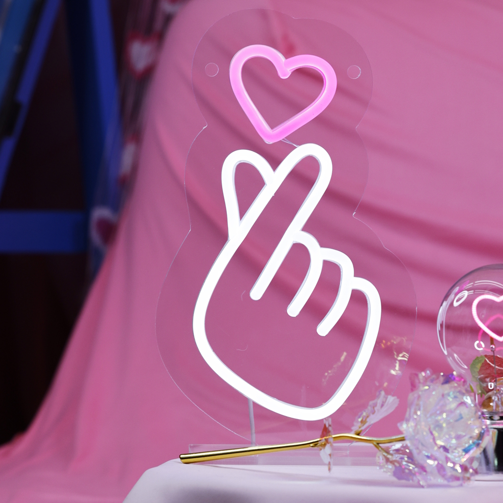 [スロウワー]NEONY SIGN LIGHT（Finger Heart）