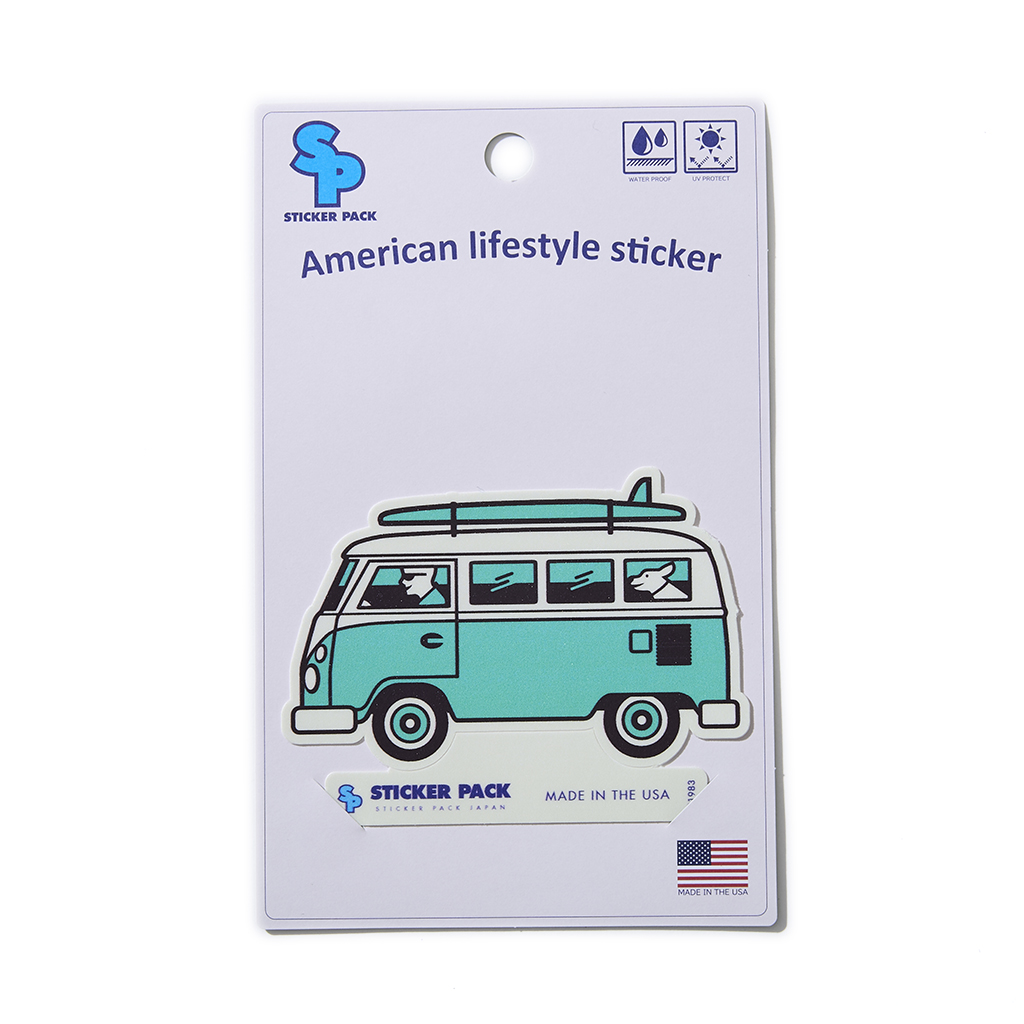 [ステッカーパック]VWバスwithドッグ