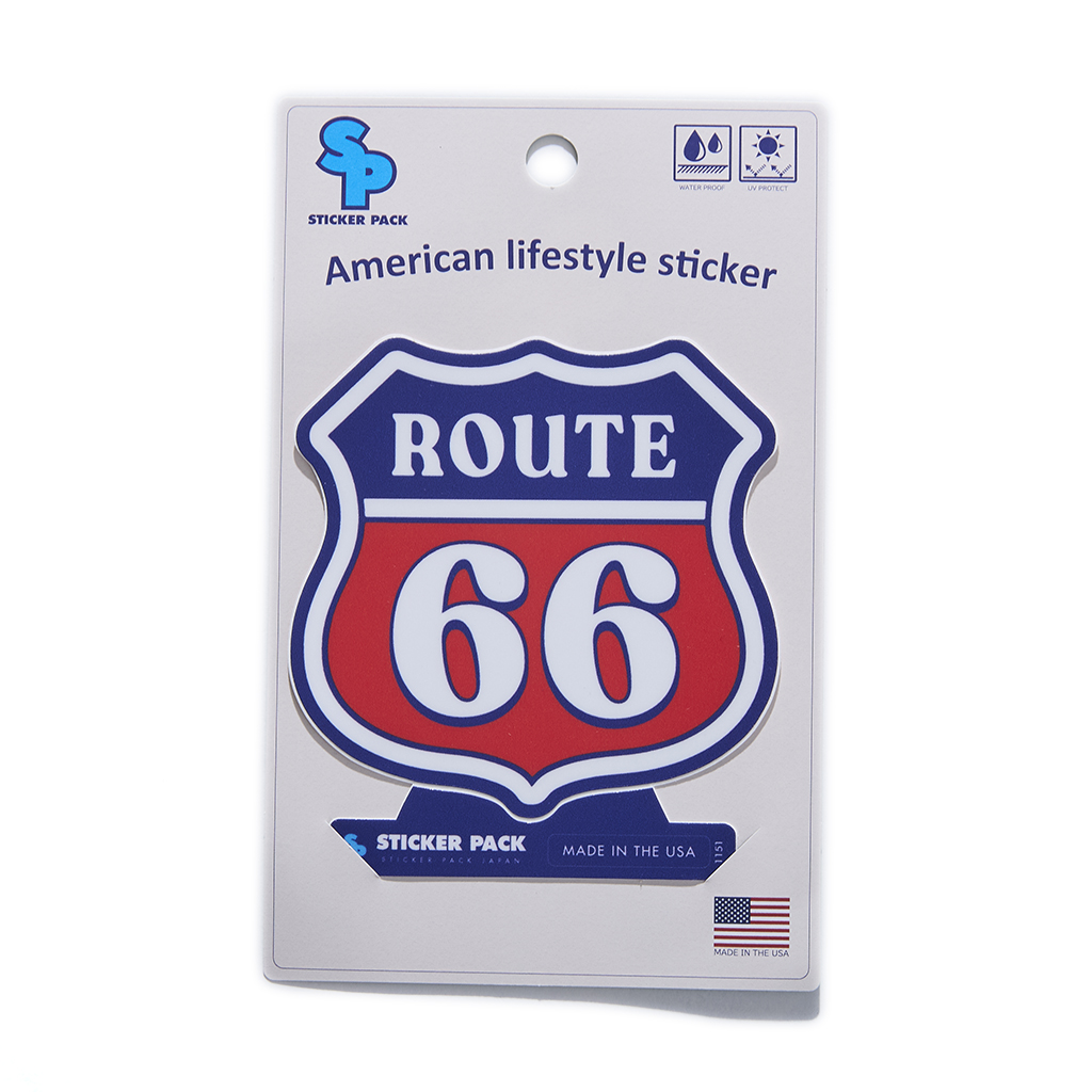 [ステッカーパック]ルート66 レッド