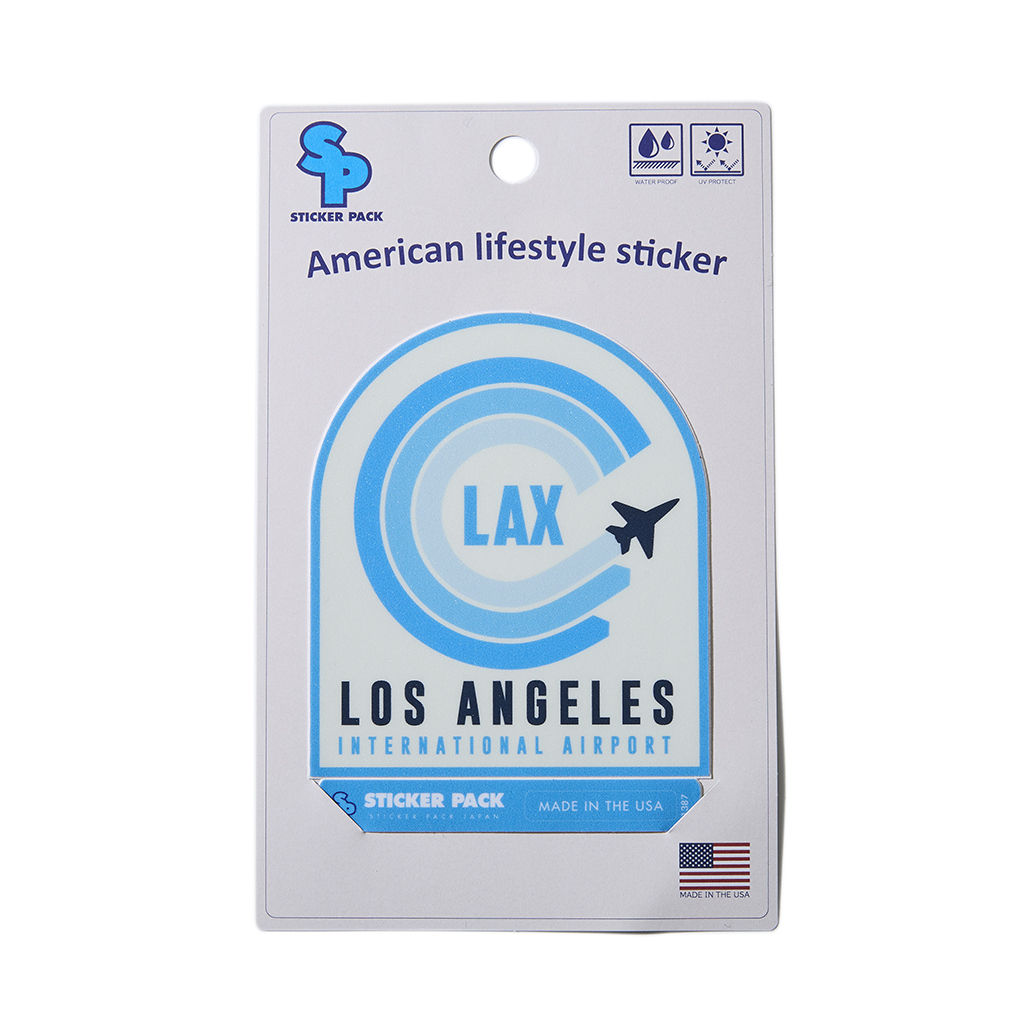 [ステッカーパック]ロサンゼルスエアポート ブルーフライト