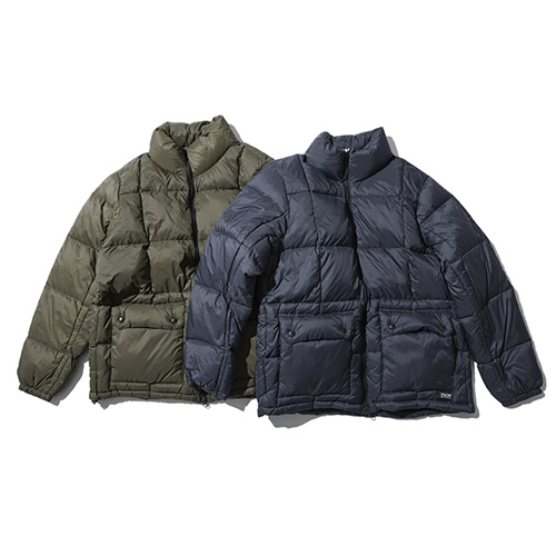 TAION ]マウンテン パッカブル ボリュームダウンジャケット navy