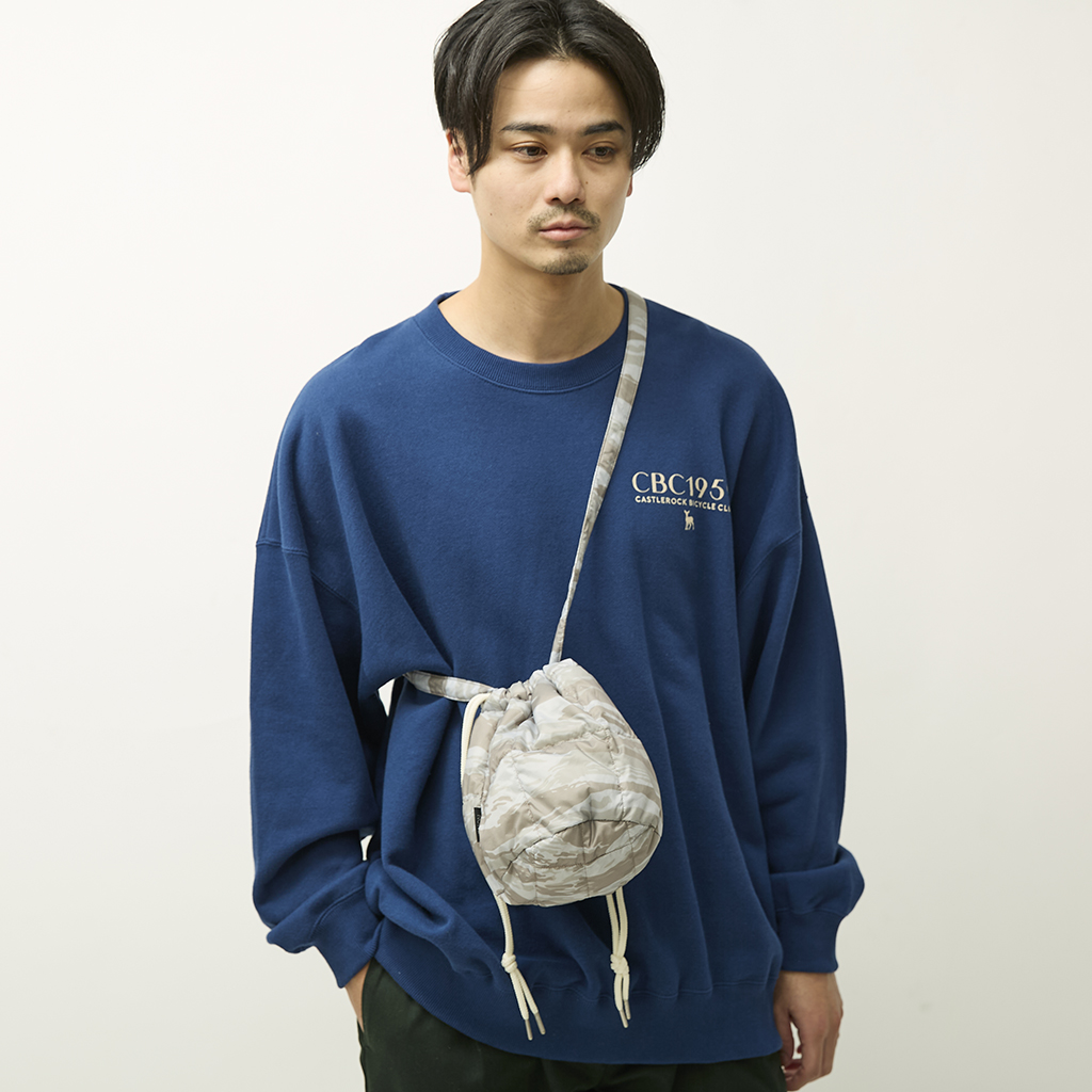 [タイオン]BASIC DRAW STRING DOWN BAG-SMALL