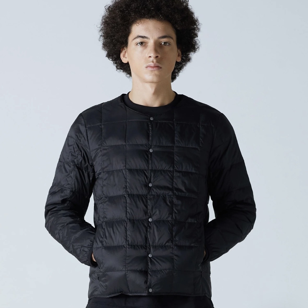 [タイオン]CREW NECK BUTTON DOWN JKT