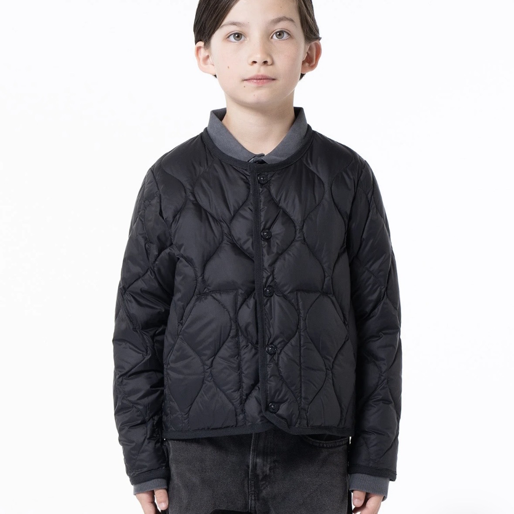 [タイオン]KIDS MILITARY CREW NECK BUTTON DOWN JACKET