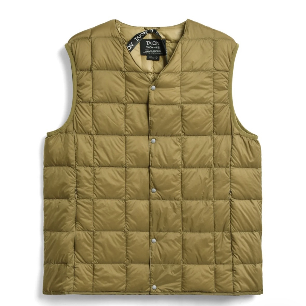 [タイオン]V NECK BUTTON DOWN VEST
