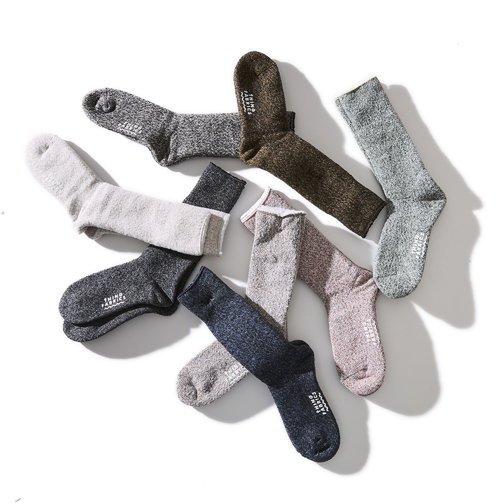[シングファブリックス]CASHMERE PILE SOX