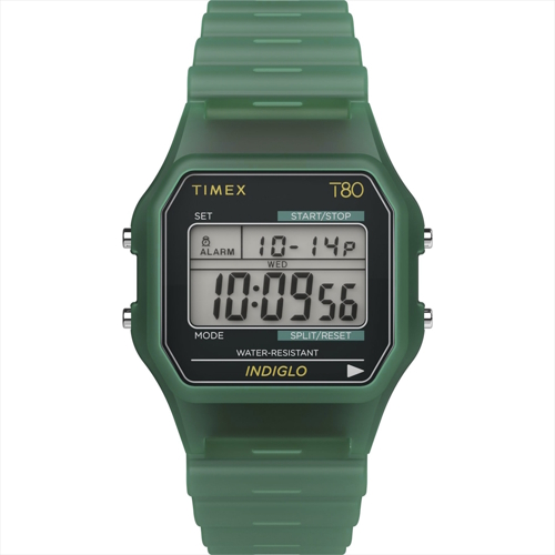 タイメックス | Timex T80 34mm Resin Watch Strap（グリーン） | 時計