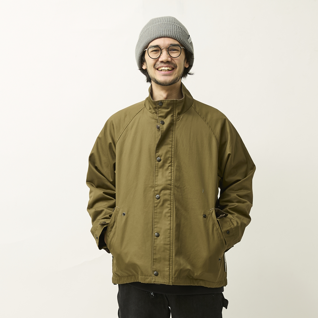 [ユニフォーム アウトドア スタンダード]VENTILE GABA STAND COLLAR PADDED BLOUSON