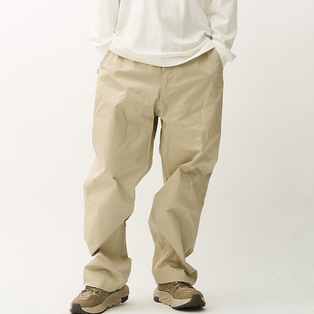 [ユニフォーム アウトドア スタンダード]STRETCH CHINO CLOTH WIDE PANTS