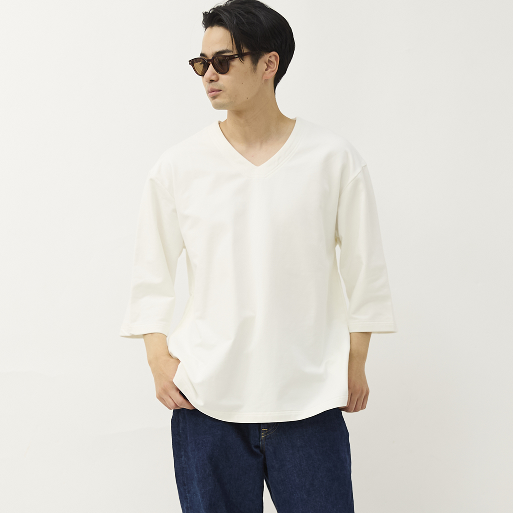 [ユニフォーム アウトドア スタンダード]STRETCH LIGHT WEIGHT 3/4 SLEEPING SWEATSHIRTS