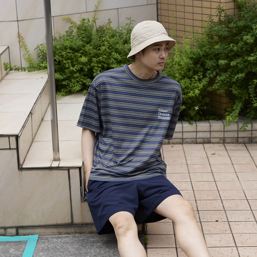 [ユニフォーム アウトドア スタンダード]2WAY AFRICAN BOADER RASH GUARD T-SHIRT
