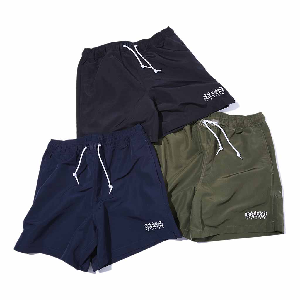 [ユニフォーム アウトドア スタンダード]2WAY GROSGRAIN BAGGY SURF SHORTS