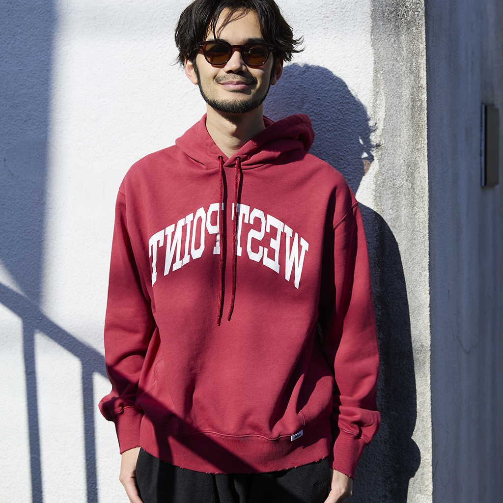 [ユニフォーム アウトドア スタンダード]HEAVY WEIGHT BOX CUT DAMAGE HOODIE