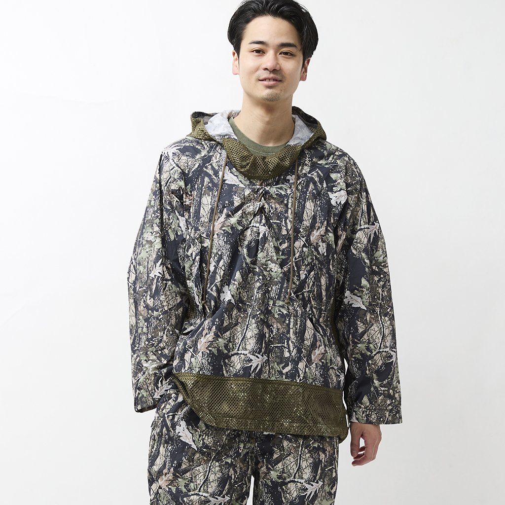 [ユニフォーム アウトドア スタンダード]NY TYPEWRITER PANEL MESH DECK PARKA