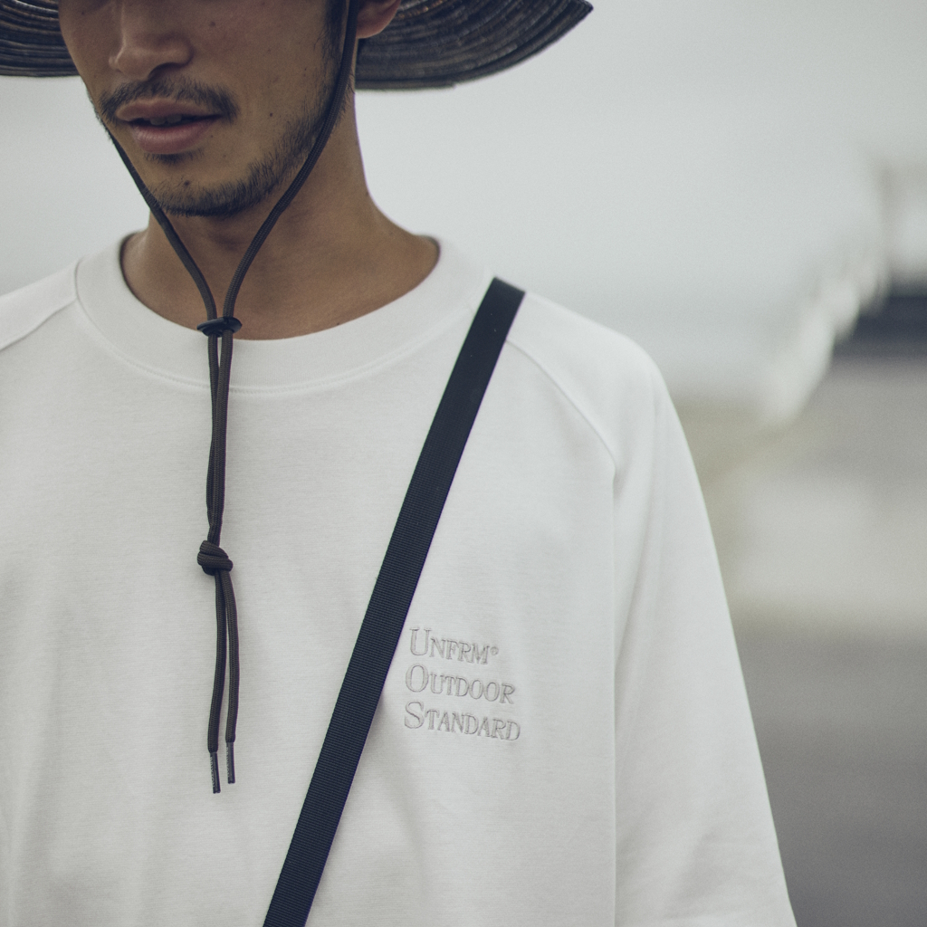 [ユニフォーム アウトドア スタンダード]UOS EMBROIDERY PONTE RIB 1/2 PULLOVER SHIRT