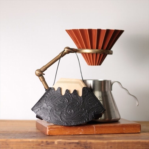 ホワットウィルビーウィルビー | ペイズリー柄レザーコーヒー