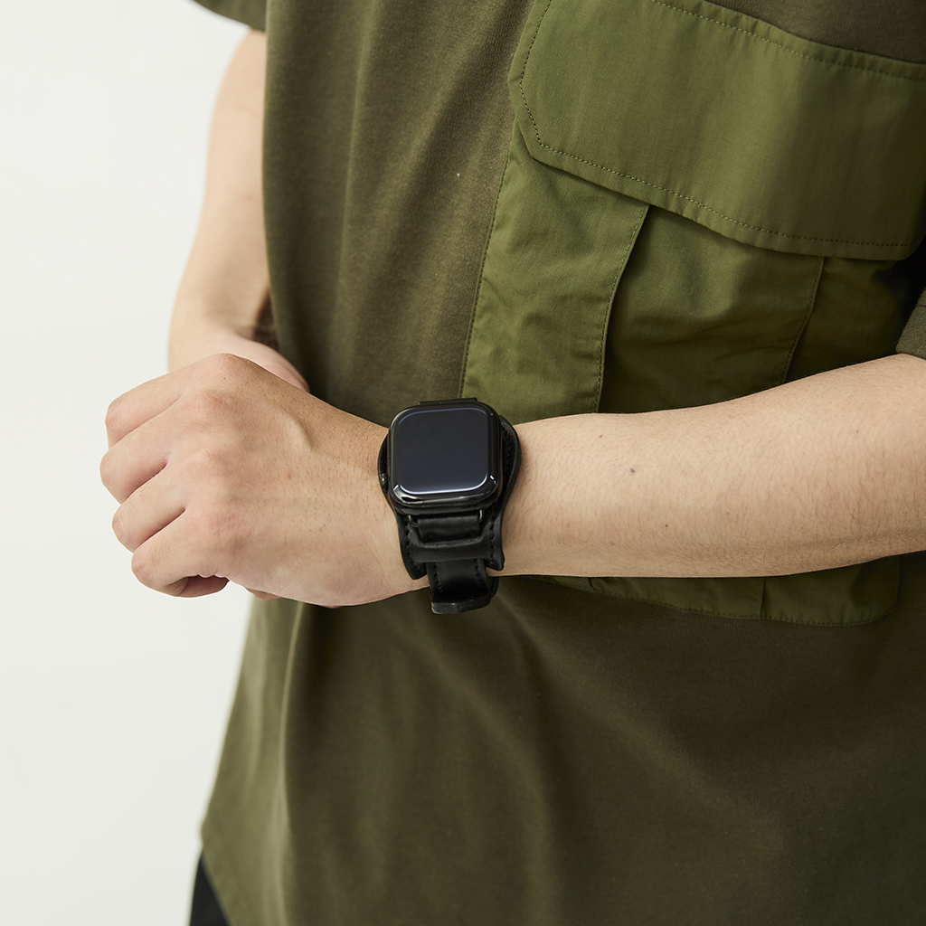 [ホワットウィルビーウィルビー]Apple Watch用オイルレザーBELT＆BUNDセット（S）