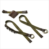 [ホワットウィルビーウィルビー×ゴーアウト]ミリタリー風レザーチェーン付ホルダーストラップ