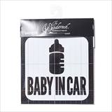 [ザ ワンダレック]Baby in Car Sticker（ダイカット ステッカー）② MILK